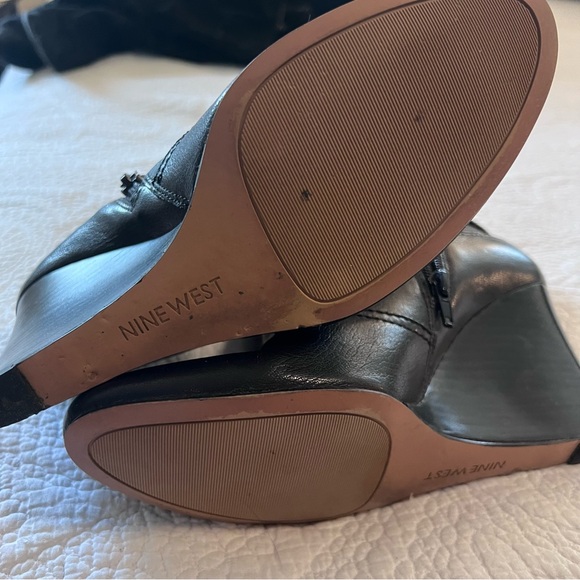 Nine West - Ankle Boots leather Black size 9.5M - Picture 4 of 4